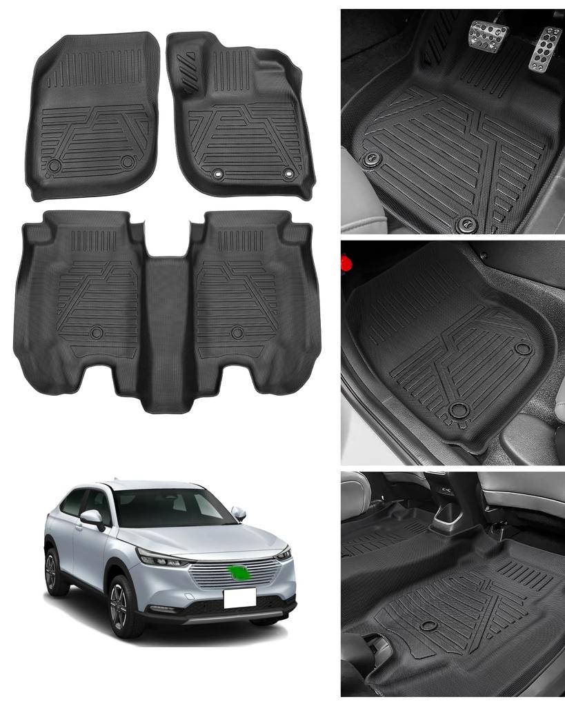 Honda New Vezel RV Series Floor Mat Set VEZEL RV3 RV4 RV5 RV6 Type April 2021 Current Vehicle Manufacturer Direct 3D Car Mat Waterproof TPO Material