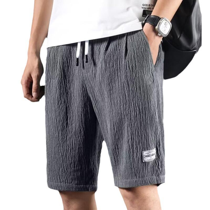 Herren Bermuda-Shorts Schnelltrocknend - Leichter Blasen-Gaze, Lässiger Strand- & Sportstil