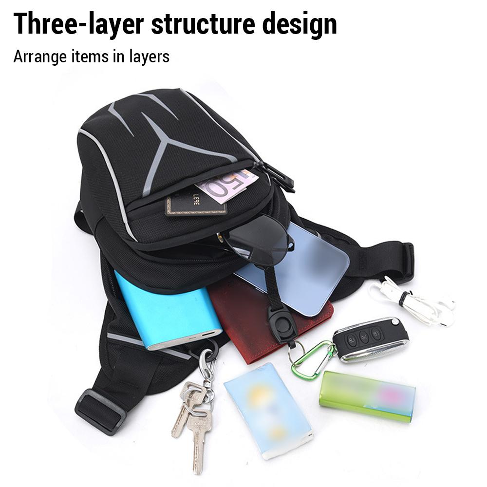 Geantă pentru picior cu talie scăzută pentru motociclete, cu reflectoare pentru bărbați, pentru motociclete