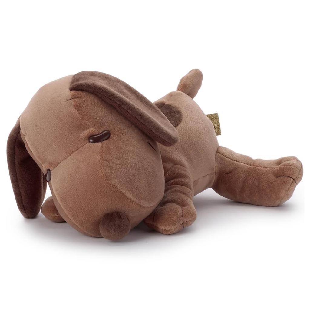 TAKARATOMY A.R.T.S. Peanuts  Cacao  Sleeping Friend  Plush Toy S  Snoopy (Bitter)
