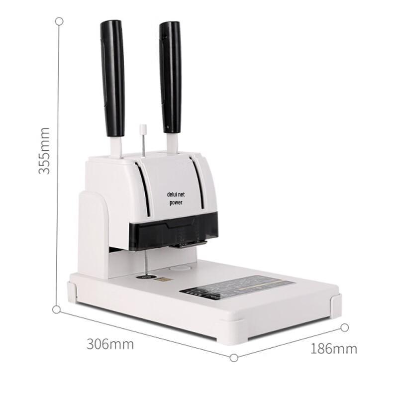 Deli Financial Document Binding Machine CN plug (adapter included)