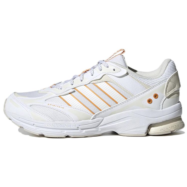 Adidas Spiritain 2000 Comfortable Fabric Leather Durable Low-Top Casual Running Shoes Unisex Sneakers White Orange HP2634