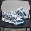 Zapatillas 2024 Autumn Contrast Men Sneakers Flat Bottom Casual Shoe Letter Board Shoe Denim Blue Tennis Shoe Male Shoe Tenis
