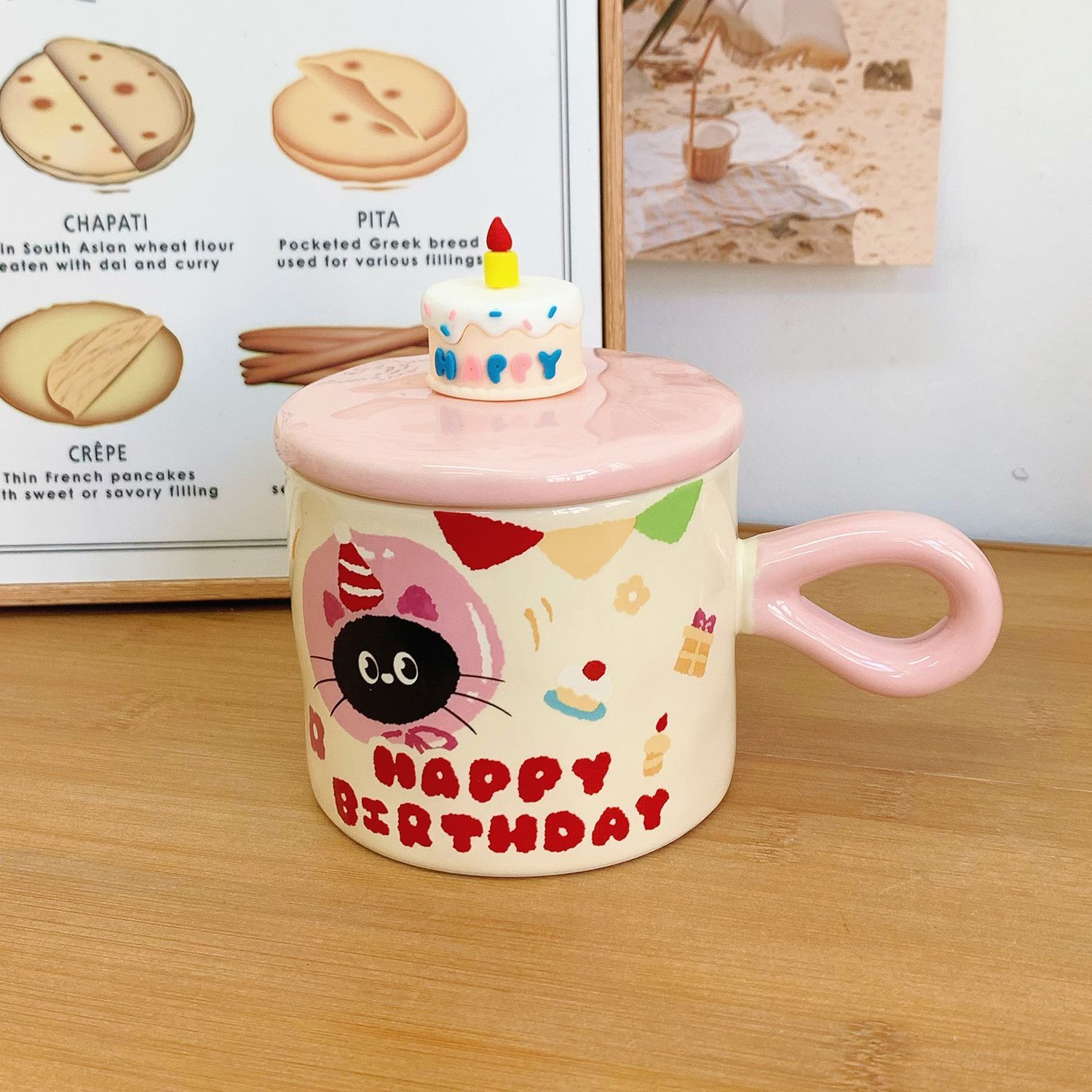 

Cute Cat Covered Ceramic Mug,High-end Coffee Mugs,Couple Birthday Gift Water Cup, Home Breakfast Milk Cups,Christmas Kawaii Cup 301-400ml