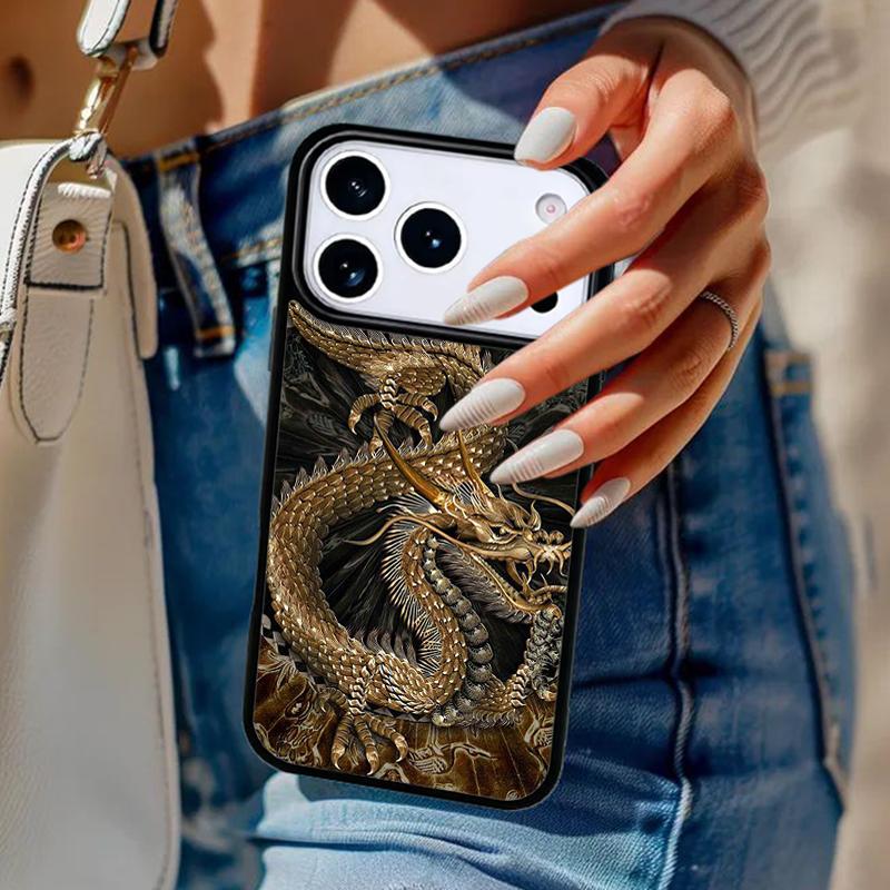 Asian Chinese Dragon Phone Case For iPhone 17 Air 14 15 13 12 Max Cover For Apple 14 15 16 16e 11 Pro Max Plus Coque