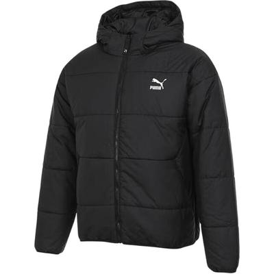 Klasické Vypolstrované Exkluzívne Módne Všestranné S Kapucňou Bunda s Dlhým Rukávom Pánska Bunda Čierna 629045-01