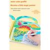 Children Early Education Toys Magical Book with Pen Water Drawing Montessori Toys Gift Reusable Coloring Book Magic Drawing Book