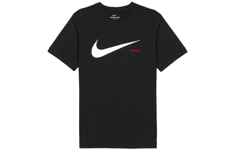 

Nike T Shirts Men s Black Crew Neck Moderate Straight Fit DB5858-010 M