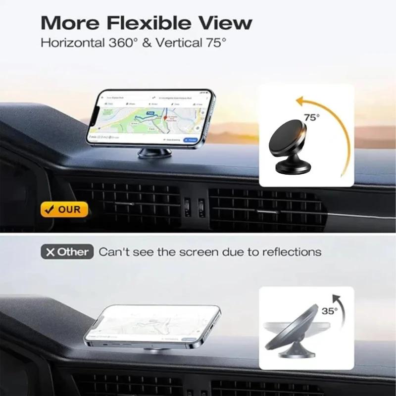 Multi Functional 360 Degree Arbitrary Rotation Universal Bracket for Car Dashboard Navigation Fixed Magnetic Phone Holder