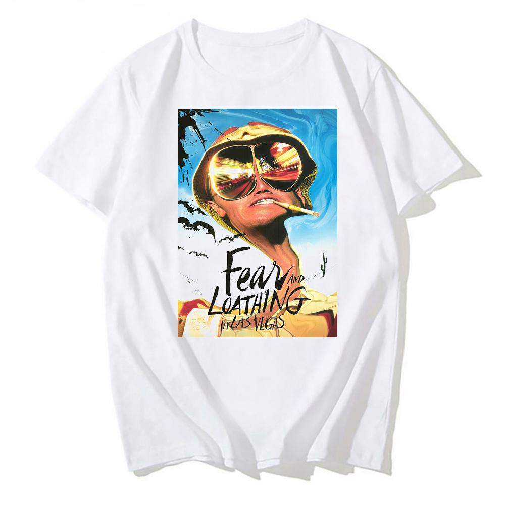 

Funny TShirt Fear And Loathing In Las Vegas Print Vintage T Shirt Summer Short Sleeve Streetwear Tee Shirt S