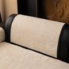 All Season Chenille Striped Patchwork Sofa Towel Universal Solid Sofa Cover Mat Pad Armrest Living Room Couch Slipcover