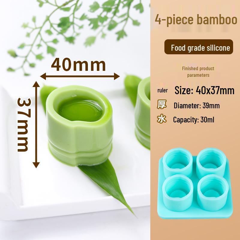 Peony & Lotus 3D Jelly Mold - Rose Milk, Silicone Mousse Pudding Cold Dish Mold