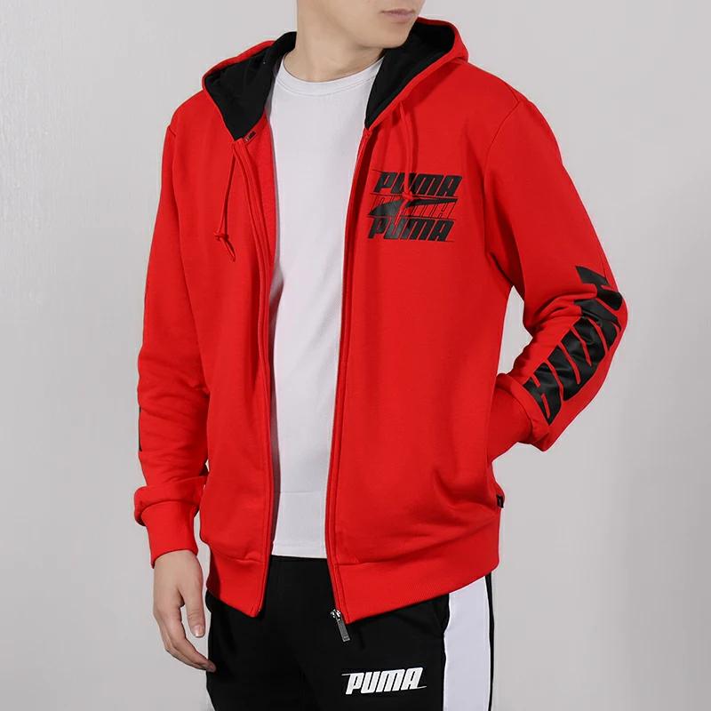 Puma Lässige Sport-Kapuzenjacke mit langen Ärmeln Herrenjacke Rot 844102-11