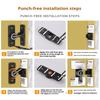 Door Lock Zinc Alloy 90 Degree Sliding Door Latch Heavy Duty Barn Gate Bolt Protect Privacy Cabinet Closet