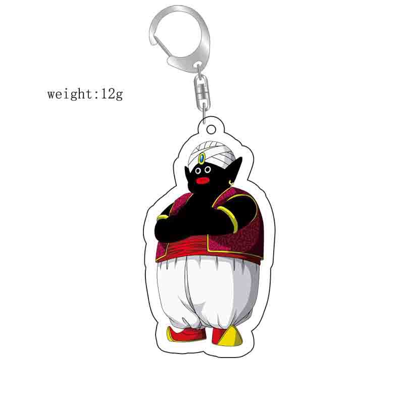 Anime Dragon Ball Acrylic Pendant Keychains Son Goku Vegeta Super Saiya