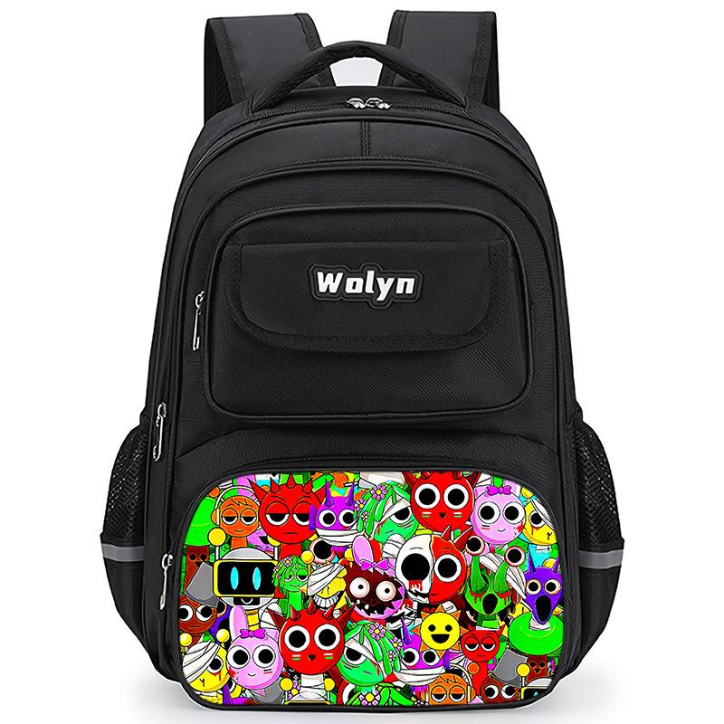 Rhythm Box Sprunki Gioco Zaino Anime Zaino Studente Zaino Scolastico Borsa Multifunzionale