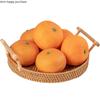 Simulation Fruit Model Artificial Orange Fake Oranges Artificial Fruit Toys Food Photography Props Rattan Storage Tray Basket