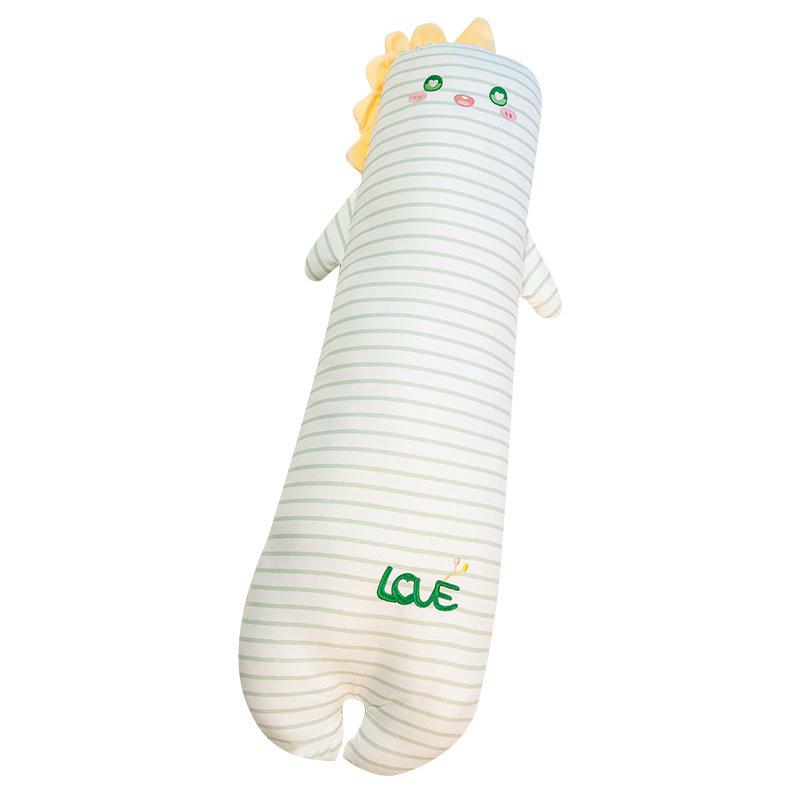 Striped Rabbit Long Throw Pillow Removable Husky Dog Dinosaur Leg Long Doll Girl Bed Sleeping Pillow