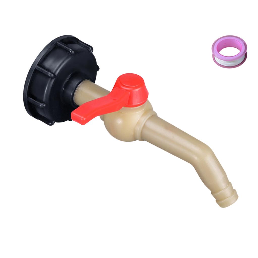 IBC Outlet Tap Tank Accessories Tap Ball Valve 1inch Adapter Coarse Thread Outlet Tap for IBC Container Water Tank