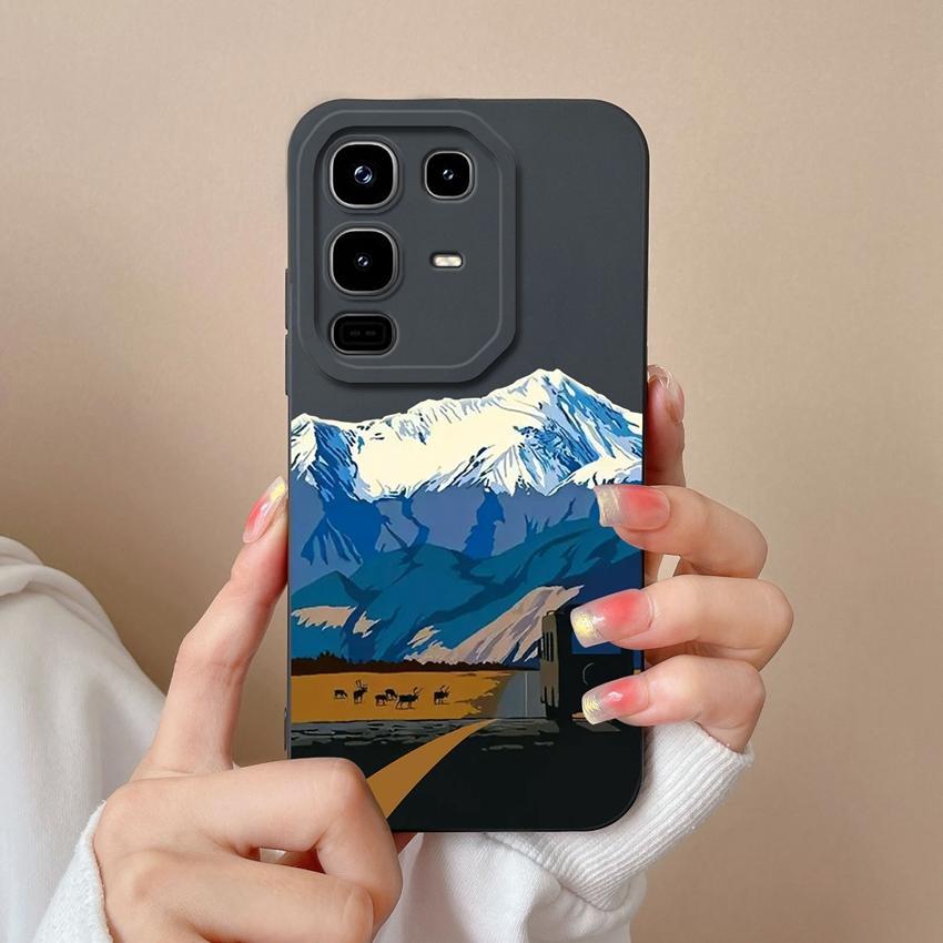 Huse Pentru Infinix Note 50 50X 50S Pro Plus 4G 5G Modele Populare Linii Pătrate Silicon Lichid Protecție Obiectiv Carcasă Anti-Cădere Pentru Carcasă Infinix Capa