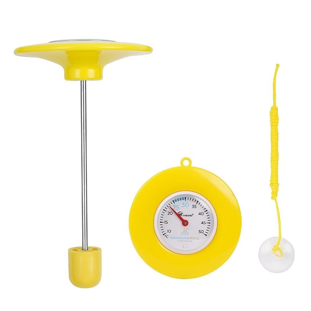 Wireless Floating Pool Thermometer Waterproof Swimming Pool Thermometer  Aquarium Yellow B style