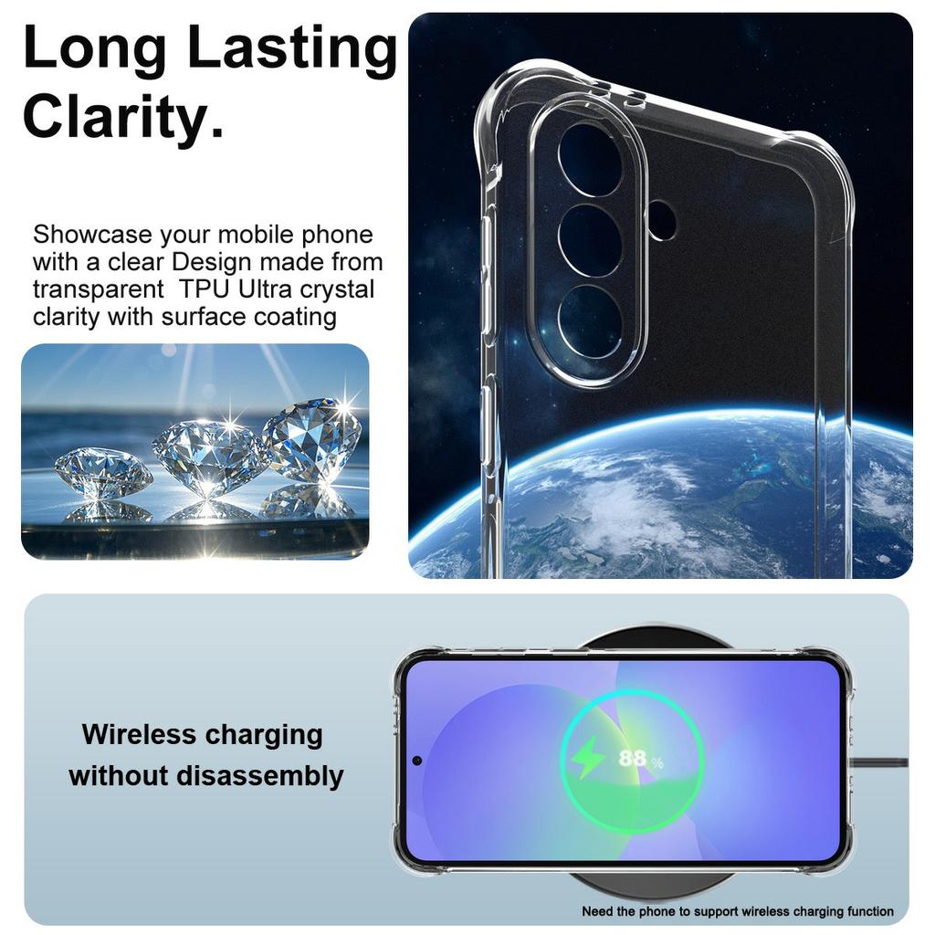 IMAK For Samsung Galaxy A37 5G Case TPU Phone Cover Airbag Shockproof Protection