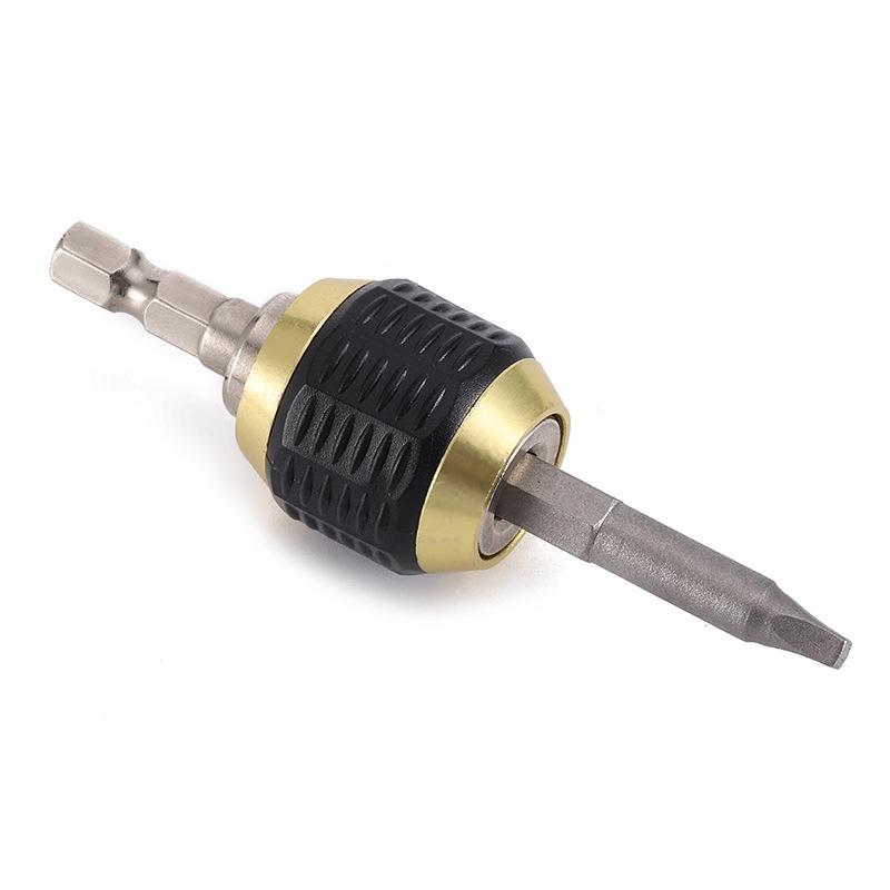1/4" Hex Shank Quick-Change Electric Drill To Screwdriver Adapter with Anti-Slip Rubber Sleeve