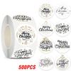 100-500Pcs High-Quality Merry High-Quality Christmas High-Quality Gift High-Quality Decorative High-Quality Stickers High-Quality Round High-Quality