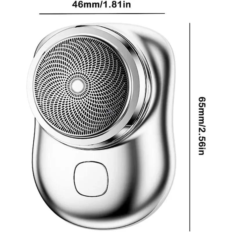 Portable Travel Shaver USB Charging LED Power Display Mini Waterproof Men's Electric Shaver Foot Hair Armpit Hair Remover