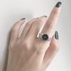 Adjustable Open Ring With Crystal-Embellished Watch Design Women Men Vintage Style Finger