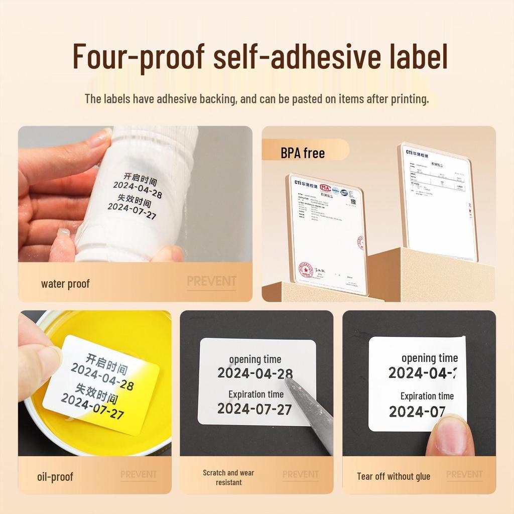 Portable Bluetooth Thermal Label Printer for Price Tags and Smart Labels