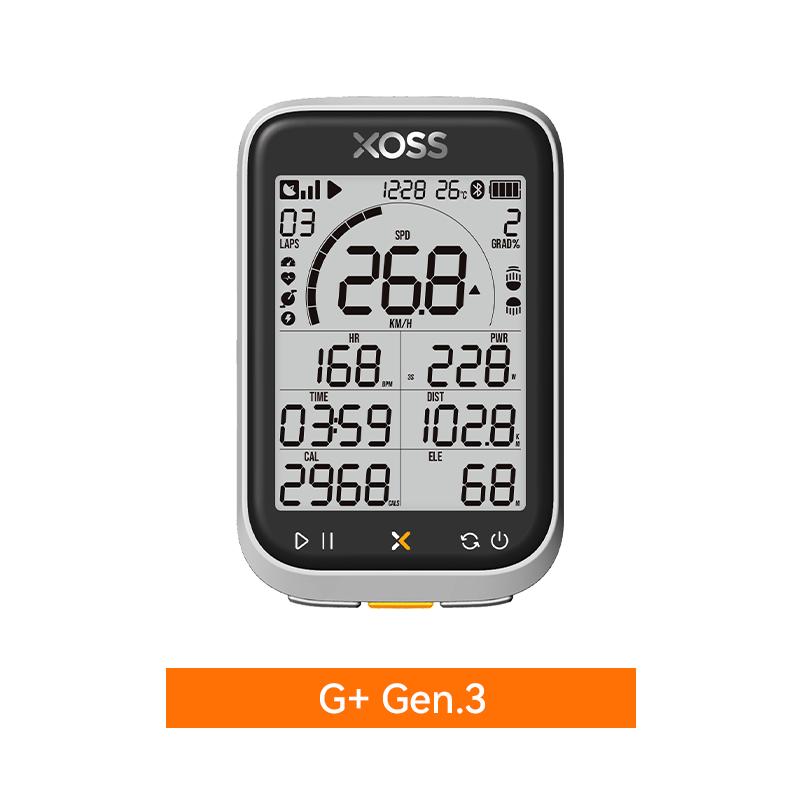 XOSS G3/G3+ GPS Bike Computer G/G+ Gen.3 Power Meter Cadence Speed Bicycle Odometer G3 Plus Waterproof Lights Connection Cycling