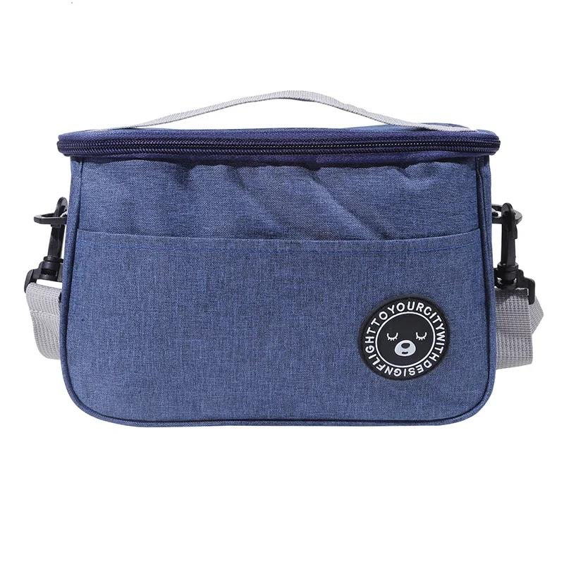 

Изолированный ланч-бокс, переносная сумка для пикника и кемпинга, охладитель для холодной еды, термосумка, детский изолированный чехол с ремешком 1