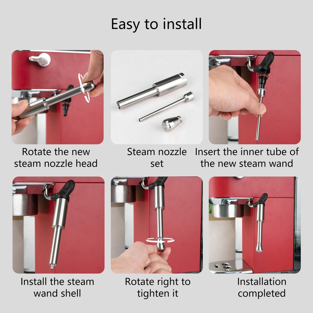 Wysokotemperaturowa rurka parowa Rurka do spieniania mleka Odpowiednia do różnych ekspresów do kawy do spieniania mleka EC685