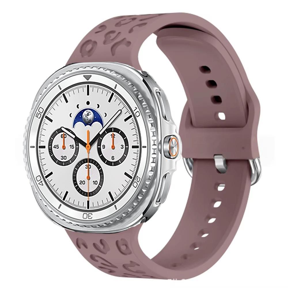 Engraved Band For Samsung Galaxy Watch 8 Classic 46mm Sport Silicone Leopard Loop Bracelet Correa Galaxy Watch 8 40mm/44mm Strap