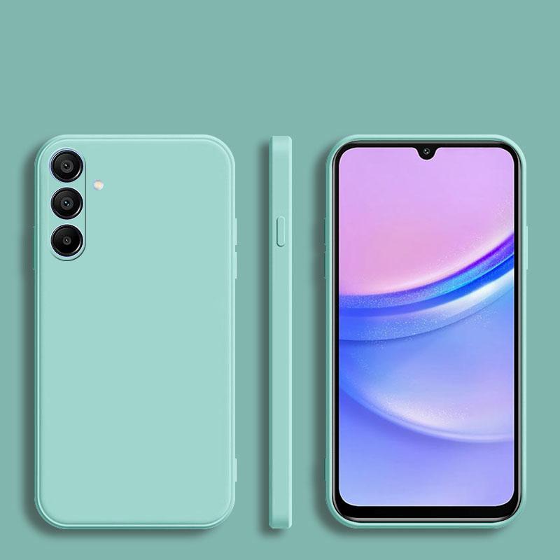 Square Liquid Silicone Phone Soft Case For Samsung Galaxy A55 A35 A25 A15 A05 A14 A24 A34 A54 A33 A53 A73 A32 A13 A23 5G Cover