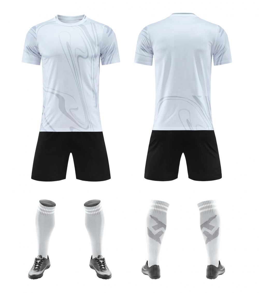 Football Training Jersey Set for Adults & Children - Short Sleeve, Customizable Number 24