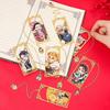 Anime Demon Slayer No Yaiba Metal Bookmark Tanjiro Nezuko Zenitsu Anime Cosplay Gift For Students Stationery Collection Bookmark