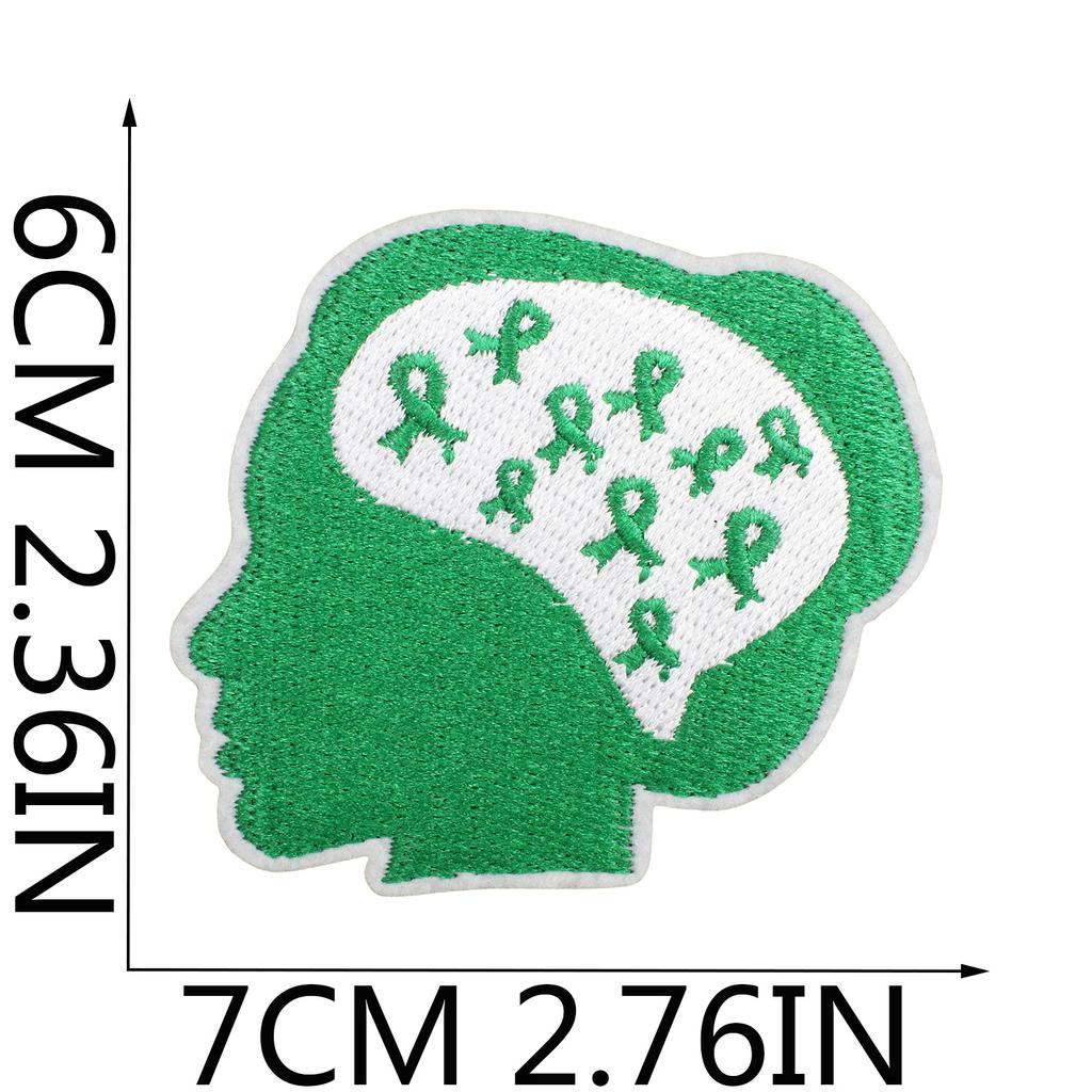 Caring For Women Embroidery Cloth Sticker Pink Ribbon Health Day Patch Sticker Clothes Decoration Computer Embroidery Sticker Love Health
