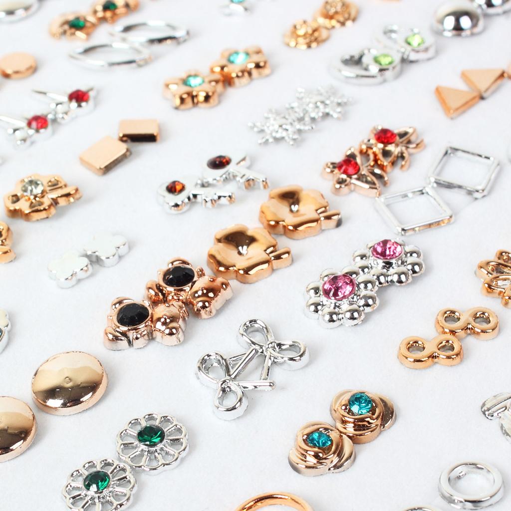 100 Pairs Assorted Styles Plastic Stud Earrings Set Surprise Gift for Girlfriend