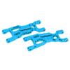 2pcs RC Aluminum Front Lower Suspension Arms for Losi  T 2.0 2  1Celsius18 RC Stadium Truck(Blue )