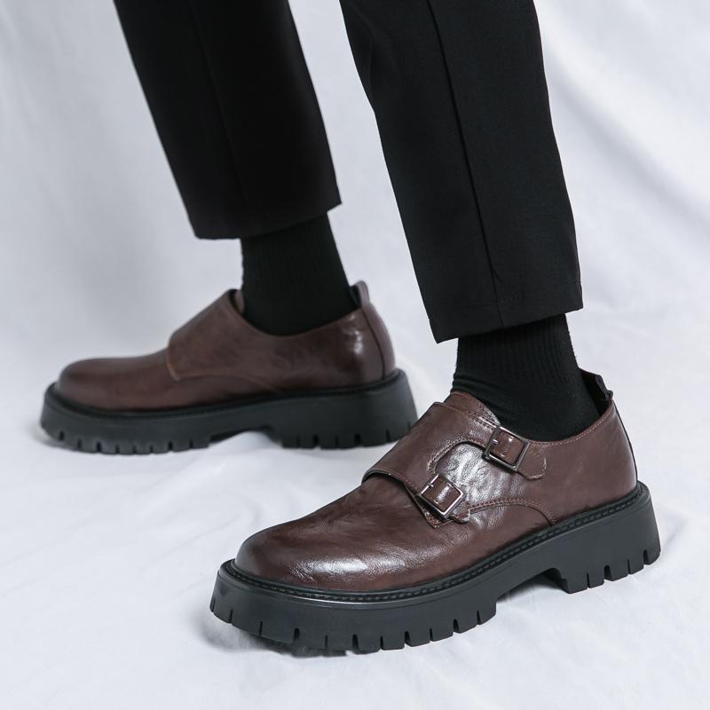 FashionMens Slip on Casual Shoes Leather Fashion Business Shoes Men New Arrival Men Comfortable Loafers Classic Male Dress Footwear