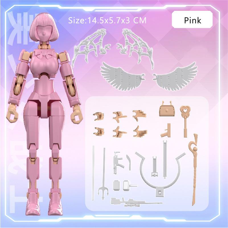 3D Printed Mannequin Dummy Magical Beauty Girl Action Figure Multi-Jointed Movable Shapeshift Robot Ornament For Kids Adult