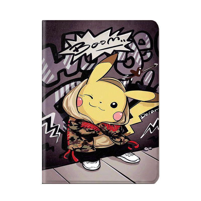 Ultra-thin Smart Ipad Cartoon Case Cover For Kids Pikachu Spiderman Luffy