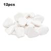 12 Pcs White Painting Rocks 2" to 3" Irregular Shape Rocks Bulk