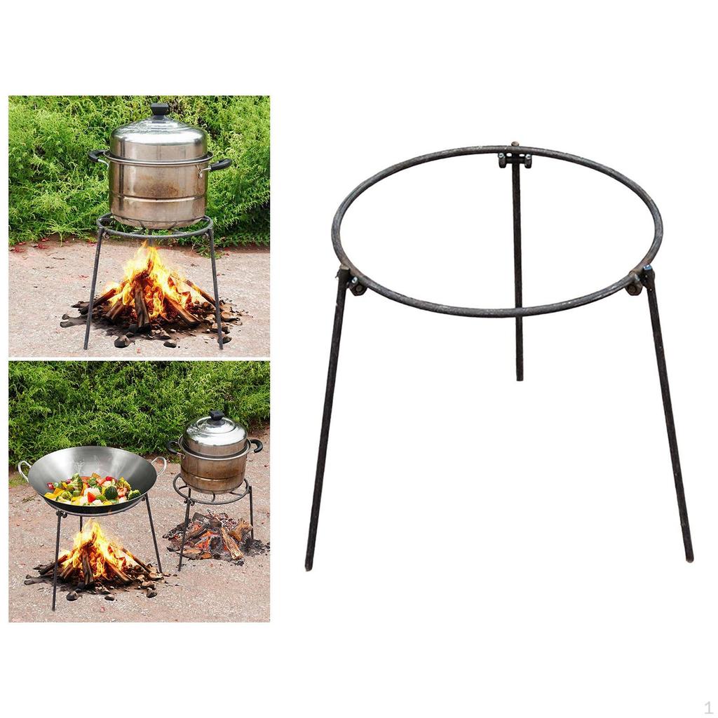 Trójnóg na ognisko Składany Stojak na Garnek Grillowy Campingowy na Piknik