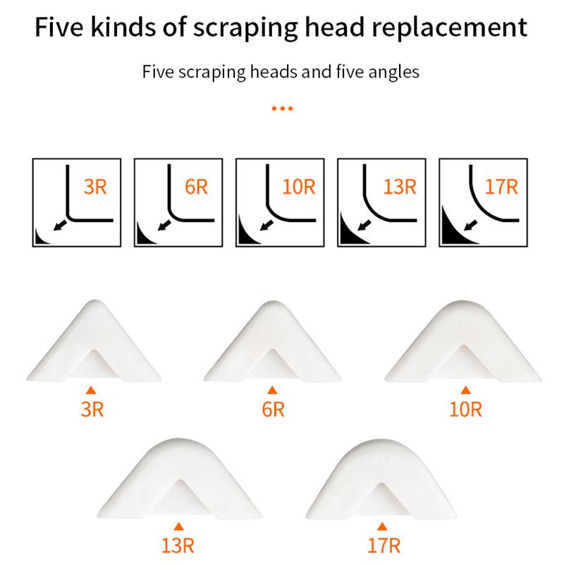 Set de instrumente pentru îndepărtarea netedă a răzuitorului din silicon 5 în 1 Set de instrumente de finisare pentru caafăt Kit de chit neted Set de unelte de mână pentru îndepărtarea mucegaiului de podea