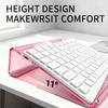 Durable 17 Inch Keyboard Stand Ergonomic Tilted Keyboard Riser Stand Elevated Non-Slip Computer Keyboard Holder for Office Work