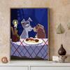 DIY Diamond Painting The Kissing Puppy Cross Stitch Kit Mosaic Art Diamond Painting Full Circle Diamond Home Decoration