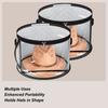 Large Hat Box Large Capacity Cowboy Hat Storage Box Organizer Case With Carrying Handle Stackable With Lid For Dorm Room